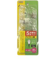ヤザワ　省エネクリプトン球40W形クリア5P P351736C5PYZ