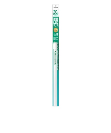 ヤザワ　LED直管20型 昼白色 グロー式 環境に優しいガラス製 明るさ1260lm 5000K ［G13 / 20形 / 昼白色 / 1本］ LDF20N/7/12/3