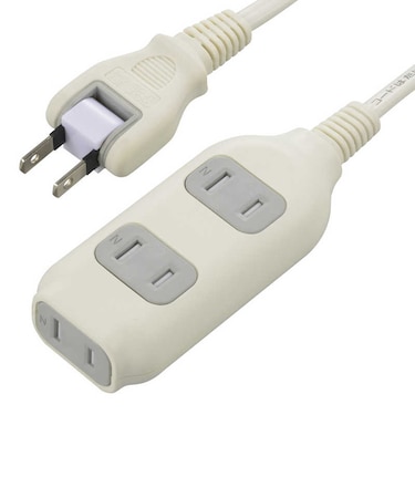 ビックアイデア　電源タップ3個口3m ［3.0m / 3個口 / スイッチ無］ ホワイト BIMT331W