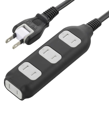ビックアイデア　電源タップ4個口2m ［2.0m / 4個口 / スイッチ無］ ブラック BIMT421K