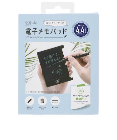 オーム電機　電子メモパッド 4.4インチ OffiStyle JIMC4K