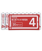 ビックアイデア　単4形アルカリ乾電池 20本-S ［20本 / アルカリ］ 【7年保存可能】 LR03BIMS20P