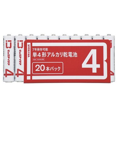 ビックアイデア　単4形アルカリ乾電池 20本-S ［20本 / アルカリ］ 【7年保存可能】 LR03BIMS20P
