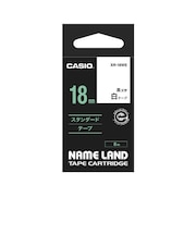カシオ　ネームランド テープカートリッジ スタンダードテープ(18mm) XR18WE