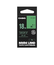 カシオ ネームランド テープカートリッジ スタンダードテープ(18mm) XR18GN
