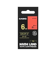 カシオ ネームランド テープカートリッジ スタンダードテープ(6mm) XR6RD