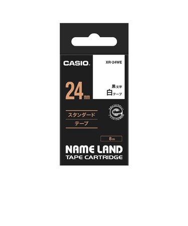カシオ　スタンダードテープ(24mm) XR24WE