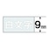 カシオ　ネームランド 白文字テープ(透明テープ/白文字/9mm幅) XR9AX