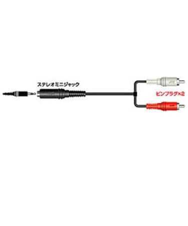 JVC　オーディオコード ステレオミニジャック⇔ピンプラグ×2 (0.3m) CN140A