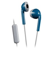 JVC　有線イヤホン インナーイヤー型 [ リモコン・マイク 対応 / φ3.5mm ミニプラグ ] ブルー×グレー HAF19MAH