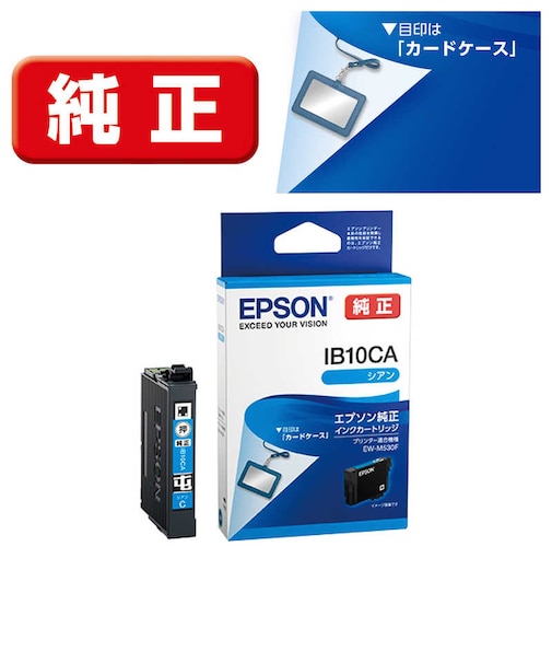 エプソン　純正プリンターインク カードケース シアン IB10CA