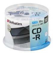VERBATIMJAPAN データ用CD-R 700MB 50枚(スピンドル) SR80FP50SD1B