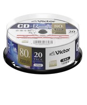 VERBATIMJAPAN 音楽用CD-R スピンドル 700MB 80分 20枚 AR80FP20SJ1
