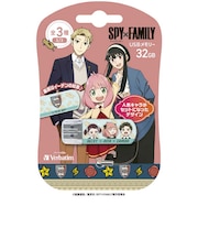 VERBATIMJAPAN　USBメモリ SPYxFAMILY ベッキー・アーニャ・ダミアン ［32GB /USB TypeA /USB2.0/キャップ式］ USBNBANYAD32G