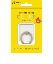 エアージェイ スマホリング角ベースクリア ガンメタリック ASTSRCS