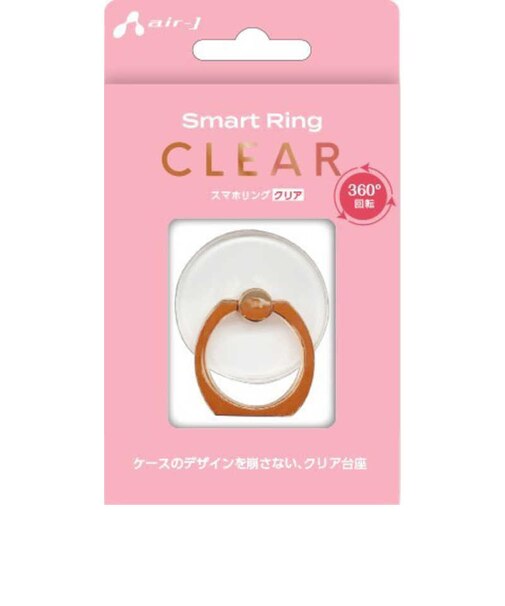 エアージェイ　スマホリング丸ベースクリア ASTSRCS