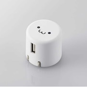 エレコム　スマートフォン用AC充電器 USB-Aメス1ポート 1.0A出力 ホワイトフェイス MPAACU07WF
