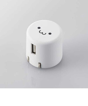 エレコム　スマートフォン用AC充電器 USB-Aメス1ポート 1.0A出力 ホワイトフェイス MPAACU07WF