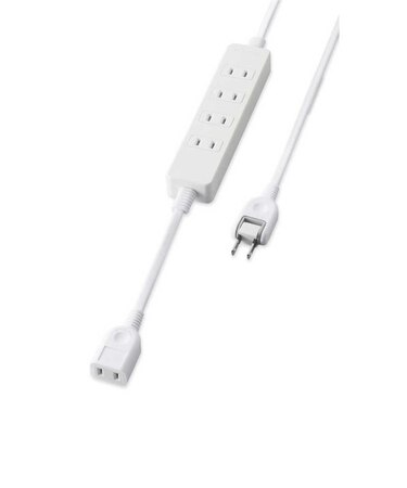 エレコム　電源タップ 1.5m ホワイト [本体部4個口 /独立部1個口] TADR52515WH