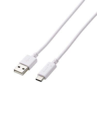 エレコム　PS5 / PS4 用 USB A to C ケーブル USB2.0 ホワイト (2m)  GMAC20WH<br>★こちらの商品は人気商品のため、色違い・仕様違い等含め「一家族１台限り」でのご協力をお願いしております。