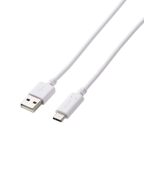 エレコム　PS5 / PS4 用 USB A to C ケーブル USB2.0 ホワイト (2m)  GMAC20WH<br>★こちらの商品は人気商品のため、色違い・仕様違い等含め「一家族１台限り」でのご協力をお願いしております。