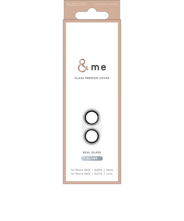 エレコム　iPhone 16/16 Plus用 レンズフィルム カメラ レンズカバー ガラス ＆me グリッター PMA24AFLLP5SVG