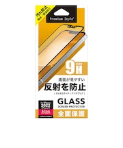 PGA iPhone 17e/16e/14/13/13 Pro用 液晶全面保護ガラス Premium Style アンチグレア PG22KGL070FAG