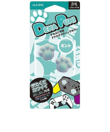アローン Switch Proコン用デカぷにアナログスティックカバーにくきゅうVerMT ALLONE ミント ALGNSPASM<br>★こちらの商品は人気商品のため、色違い・仕様違い等含め「一家族1台限り」でのご協力をお願いしております。