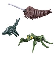 バンダイ ゴジバースト モスラ(1992)幼虫&カマキラス(2004)&ショッキラス ゴジVモスラヨウチュウカマキラスショ