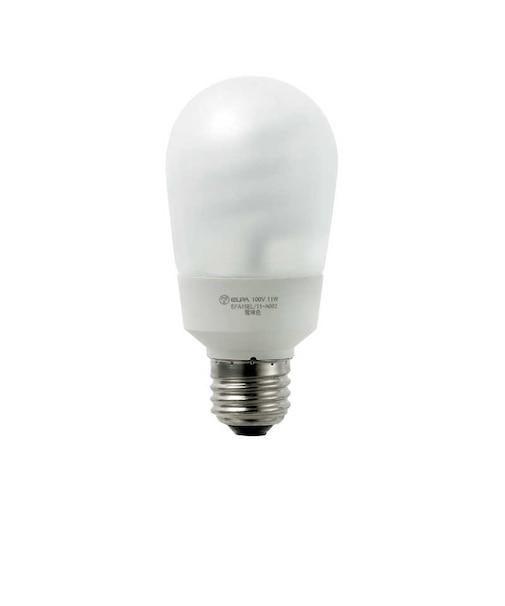 ELPA　電球形蛍光灯 エルパボール ホワイト [E26 /昼光色 /1個 /40W相当 /一般電球形 /全方向タイプ] EFA10ED7A041