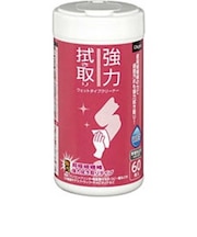 ナカバヤシ Digio 強力拭き取り用 ウェットタイプクリーナー (ボトルタイプ・60枚) DGCWB2060