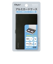 ナカバヤシ アルミカードケース SD2枚・microSD4枚収納 MCC2202BK