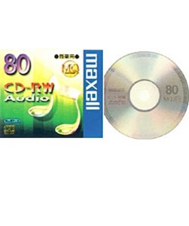 マクセル　音楽用CD-RW 1枚 CDRWA80MQ1TP