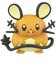 タカラトミー　ポケットモンスター モンコレ MS-44 デデンネ ﾓﾝｺﾚMS44ﾃﾞﾃﾞﾝﾈ
