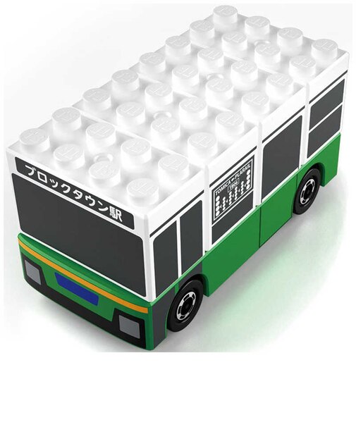 タカラトミー　トミカ・プラレールブロック 路線バス ﾄﾐﾌﾟﾗﾌﾞﾛｯｸﾛｾﾝﾊﾞｽ