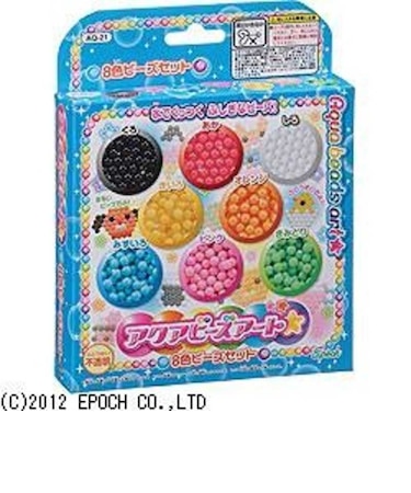 エポック社　アクアビーズアート☆ AQ21 8ｼｮｸﾋﾞｰｽﾞｾｯﾄ