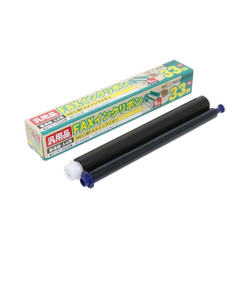 ナカバヤシ　普通紙FAX用インクフィルム(33m×1本入り) FXS533N1
