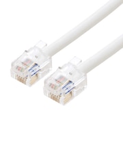 ナカバヤシ 電話機コード 6極6芯 3m DC603WH