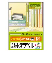 エレコム　なまえラベル(ファイル用 小･フォト光沢)｢90×12mm/96枚｣ EDTKNM11