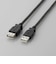 エレコム　USB-A延長ケーブル [USB-A オス→メス USB-A /2m /USB2.0] ブラック U2CE20BK