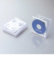 エレコム　CD/DVD/Blu-ray対応収納ケース(2枚収納×5セット) CCDJSCNW5WH