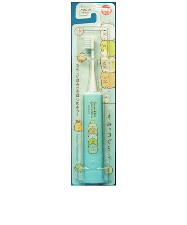 ミニマム　電動歯ブラシ こども用 すみっコぐらしハピカ 乾電池式 [ 振動式 ] ミントブルー DB5BSG