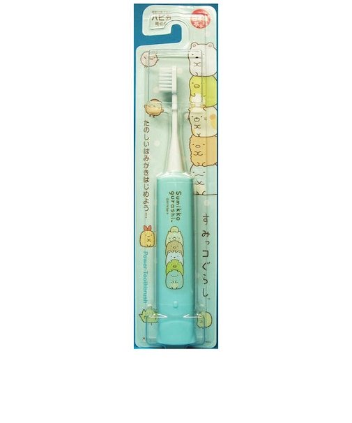 ミニマム　電動歯ブラシ こども用 すみっコぐらしハピカ 乾電池式 [ 振動式 ] ミントブルー DB5BSG