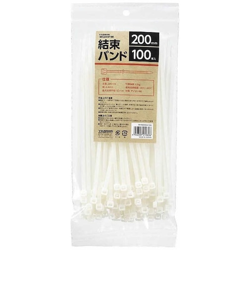 ヤザワ　結束バンド200mm100本 BKS200W100