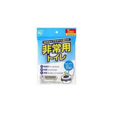 アイリスオーヤマ　非常用トイレセット 10g5回分 BTS105