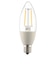 オーム電機　LED電球 フィラメント シャンデリア形 E17 25形相当 調光器対応 電球色 LDC2LE17DC6