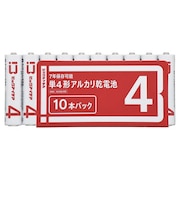 ビックアイデア　単4形アルカリ乾電池 10本-S ［10本 / アルカリ］ 【7年保存可能】 LR03BIMS10P