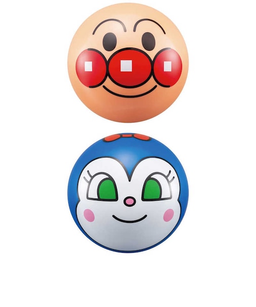アガツマ　アンパンマン ミニ顔ボール 2個セット アンパンマン・コキンちゃん APﾐﾆｶｵﾎﾞｰﾙ2ｺｾｯﾄAPｺｷﾝ