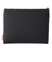 エツミ　PCクッションポーチ [Mサイズ:W260xD20xH195mm] 小物入れ ブラック E2393