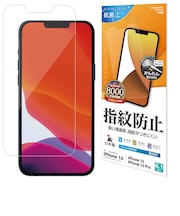 ラスタバナナ iPhone 13/ 13Pro/ 14 6.1inch フィルム 全面保護 高光沢 高透明 クリア 指紋防止 抗菌 日本製 G3078IP161